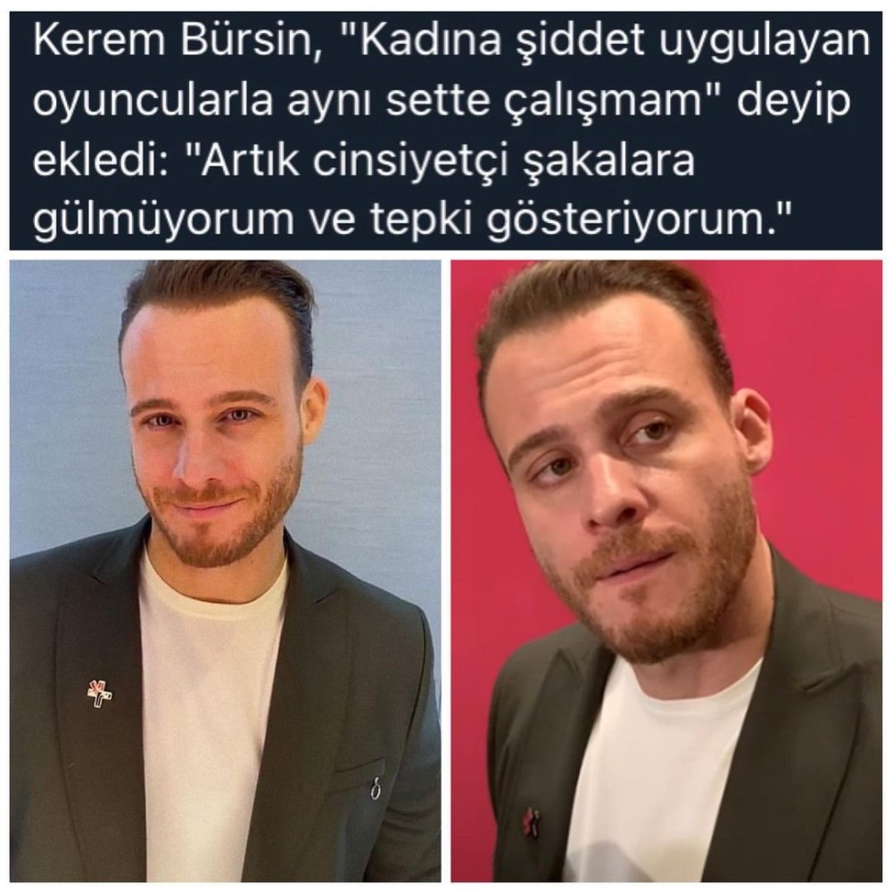 kerem bursin den olay kadina siddet sozleri